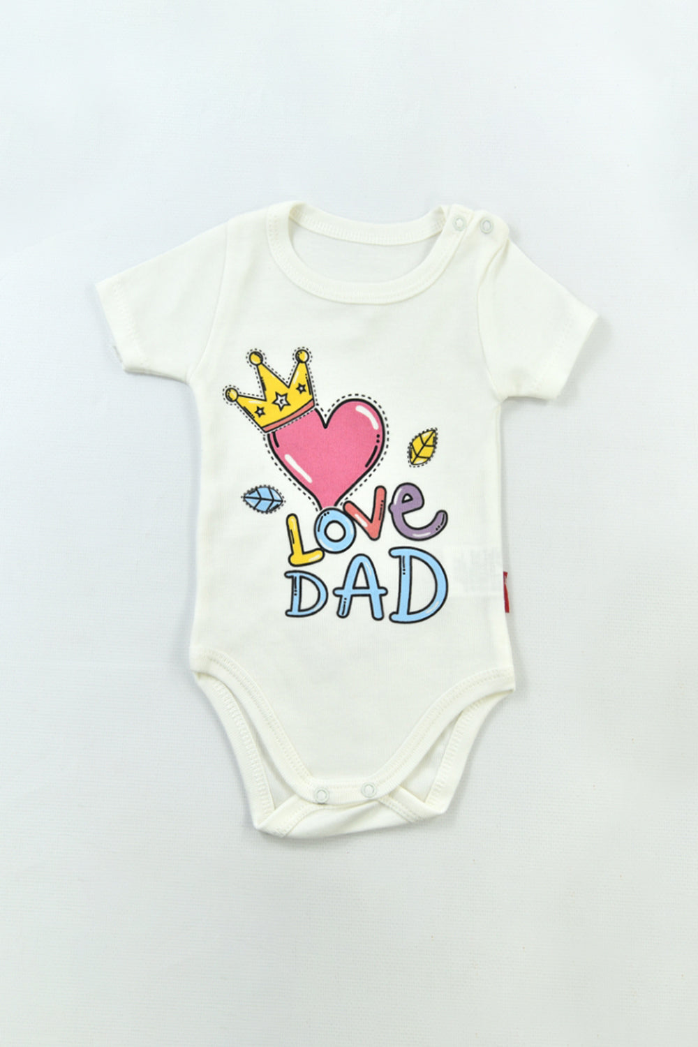 Love Dad Baskılı Kısakol Body